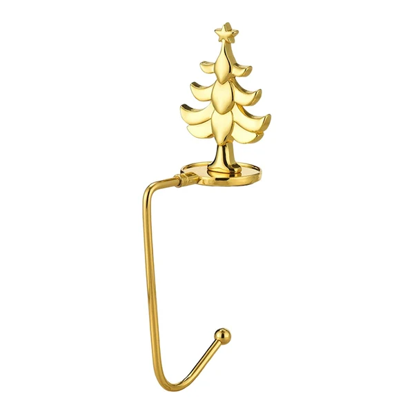 Efficient Maxbell Fireplace Hook Hanger Christmas Stocking Holder for Ornament Party Cafe Gold Tree Next-Generation