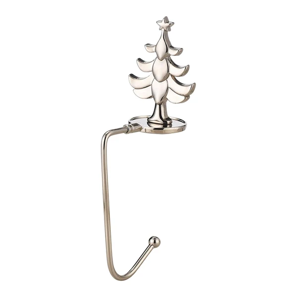 Trusted Maxbell Fireplace Hook Hanger Christmas Stocking Holder for Ornament Party Cafe Tree Silver Genuine