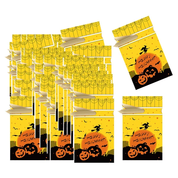 Specialty Maxbell 50Pcs Halloween Candy Bags Treat Bags Gift Bags for Home Wedding Christmas Yellow Prestigious