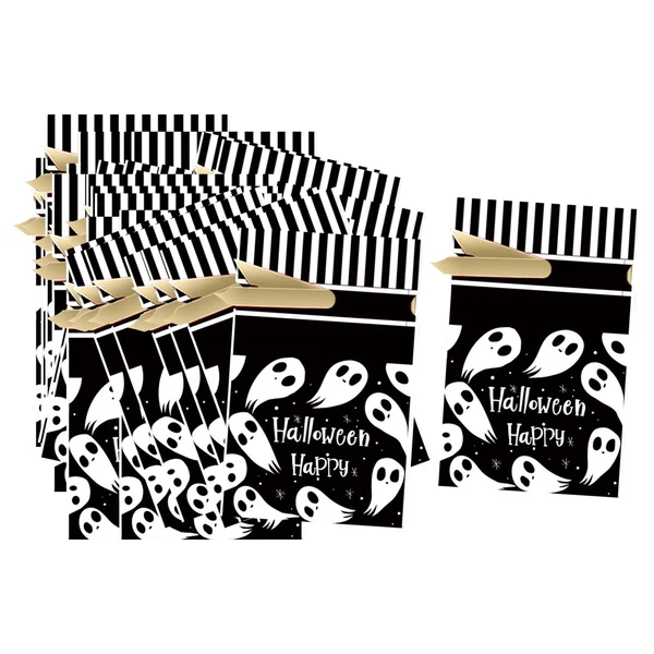 Practical Maxbell 50Pcs Halloween Candy Bags Treat Bags Gift Bags for Home Wedding Christmas Ghost First-Class