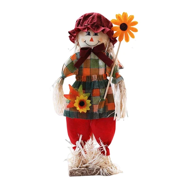 Functional Maxbell Standing doll Portable Exquisite Cute for Desk Gift Halloween Party Red Exceptional