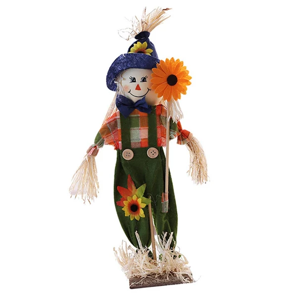 Trusted Maxbell Standing doll Portable Exquisite Cute for Desk Gift Halloween Party Blue Functional
