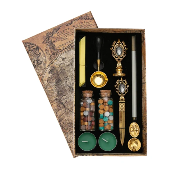 Fast Maxbell DIY Sealing Wax Set for Wedding Invitation Christmas Letters User-Friendly