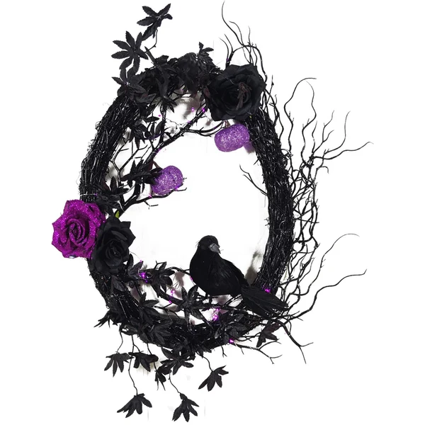 Recyclable Maxbell Handmade Halloween Wreath Garland Door Wreath for Window Wall First-Class