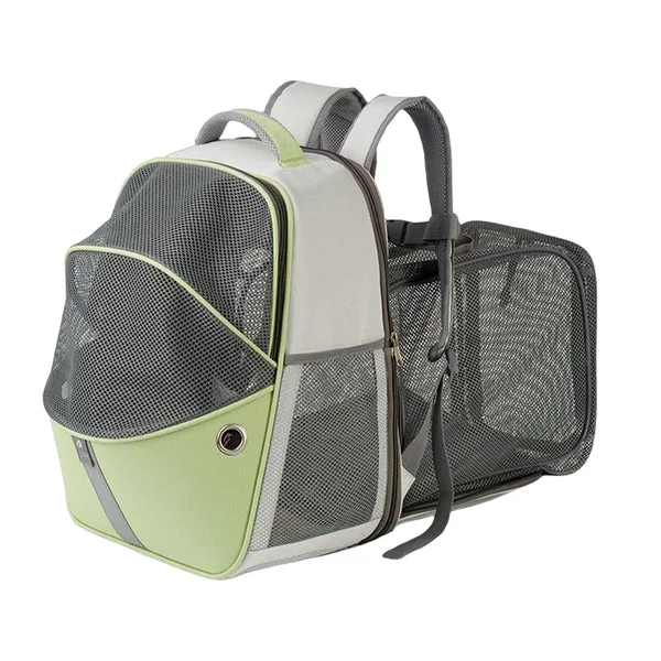 Sustainable Maxbell Pet Carrier Backpack Expandable Dog Backpack for Traveling Cats Small Dogs Green Unique