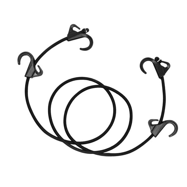 Innovative Maxbell 63inch Bungee Cord with 4 Hooks Tensioning Belt Elastic Cords for Car Trunks Consistent