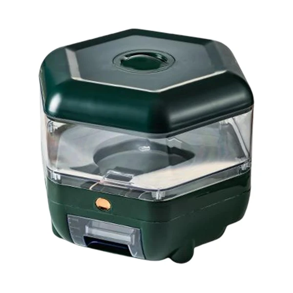 Superior Maxbell 5KG Kitchen Rice Storage Container Rice Grain Bucket for Rice Green High-End