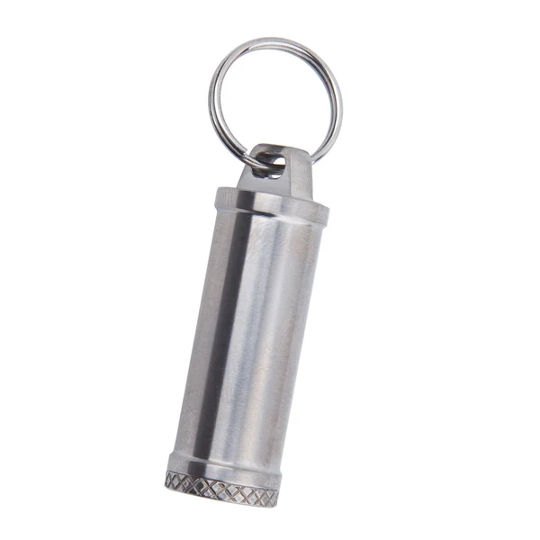 Versatile Maxbell Pill Box Waterproof Metal Pill Case Keychain Carrier for Camping Travelling Superior