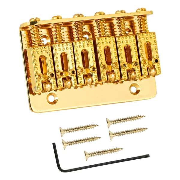 Enhanced Maxbell 6 String Hardtail Bridge 65mm for Electric Guitar Parts Accs Practical