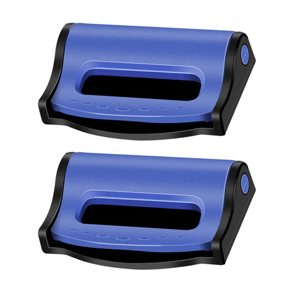 Premium Material Maxbell Car Automobile Seat Safety Belt Clip Stopper Adjuster Comfortable Durable Blue Optimized