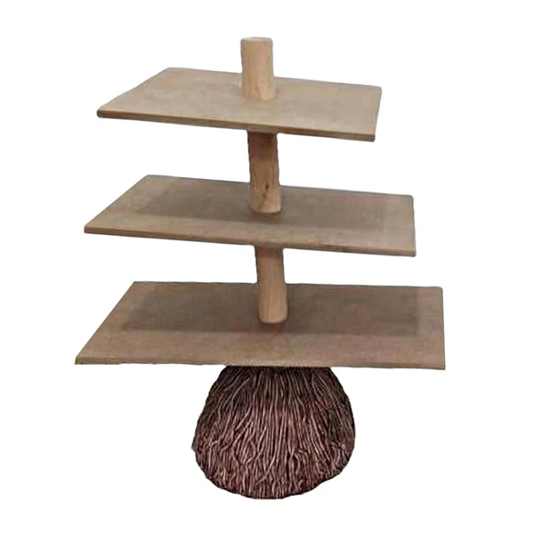Authentic Maxbell Broom Shaped Snack Holder Stand Display Tower Halloween Ornament for Home Use Recyclable