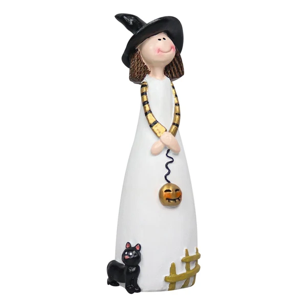 Carefully Designed Maxbell Halloween Witch Figurine Adorable Witch Statue for Holiday Party Decoration Pumpkin Modern