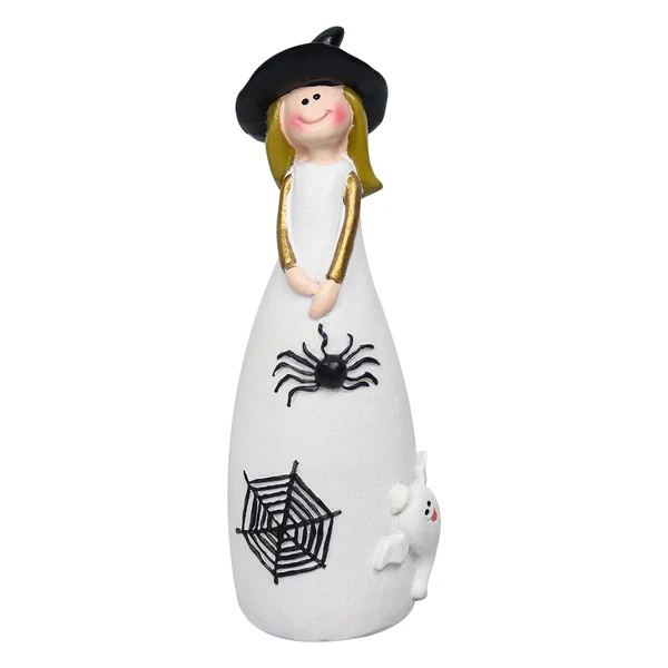 Eco-Friendly Maxbell Halloween Witch Figurine Adorable Witch Statue for Holiday Party Decoration Spider Long-Lasting