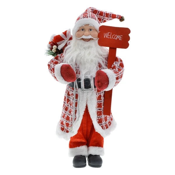 Traditional Maxbell Santa Figurine Standing Santa Doll Toy Christmas Ornaments for Collection StyleN Exclusive