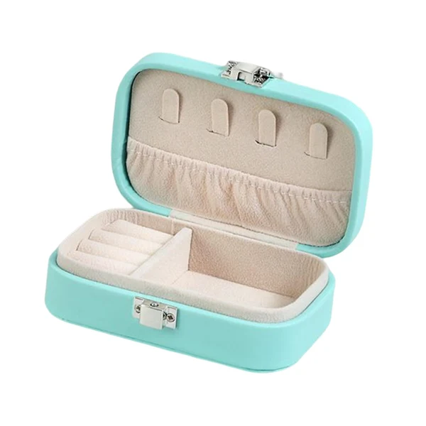 Excellent Maxbell Travel Jewelry Organizer PU Leather Portable for Jewelry Watch Necklace Green Relaxed