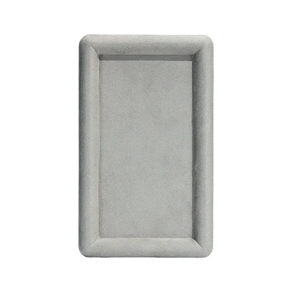 Proven Maxbell Fashion Velvet Square Jewerlry Tray Glasses Holder for Home Stores Closet Grey L Top-Quality