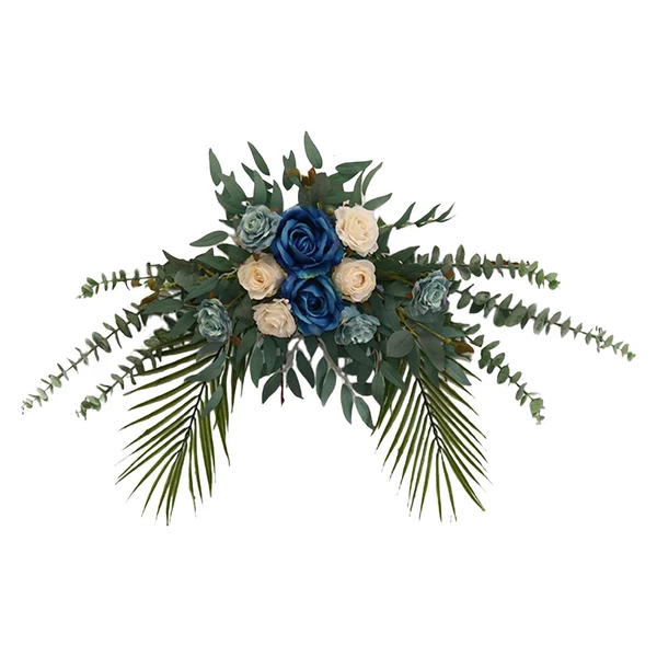 Original Design Maxbell Silk Floral Centerpiece Arrangement for Wedding Engagement Party Blue Outstanding