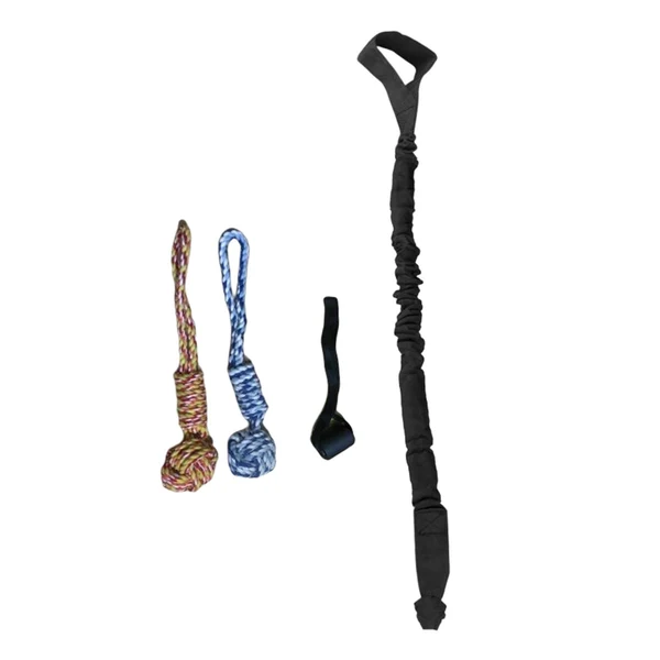 Green Maxbell Dog Outdoor Bungee Hanging Toy Interactive Durable Tugger Tether Tug Toy Black Enhanced