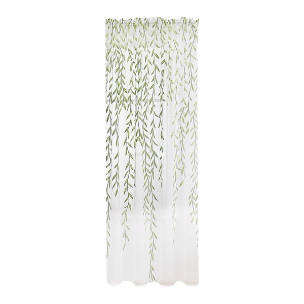 Verified Maxbell Modern Sheer Curtain Green Window Draperies Washable for Living Room Bedroom 260cm Professional