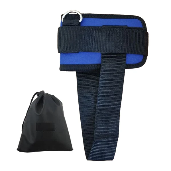 Original Maxbell Ankle Straps Padded Gym Training metal ring for Legs Fitness ABS Glutes Workout Blue Original Design