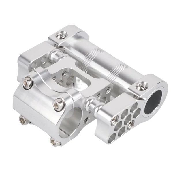 World-Class Maxbell Bicycle Handlebar Double Stem Ultralight for Cycling Accessory Repair Parts Silver Versatile