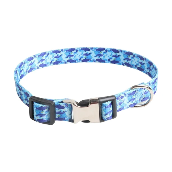 Durable Maxbell Dog Collar Adjustable Heavy Duty Clip Buckle Puppy Collars Pet Cat Collar 1.5x35CM Whale Specialty