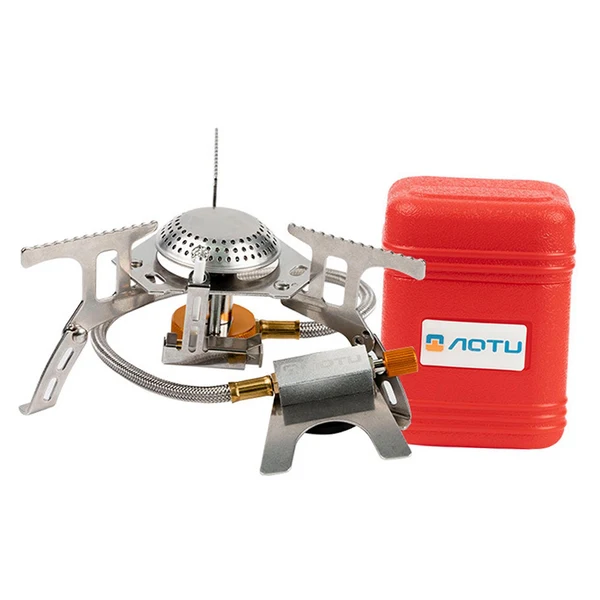 Certified Maxbell Portable Camping Gas Stove Mini Cooker Gear for Fishing Cooking Camping Official