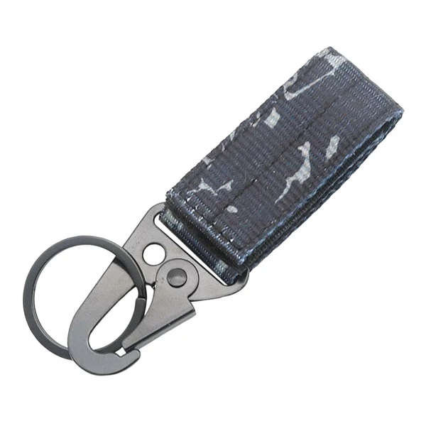 Casual Maxbell Nylon Webbing Buckle Hanging Belt Key Hook for Outdoor Activities Climbing Navy Blue Camouflage Responsible