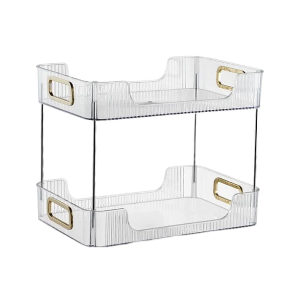 World-Class Maxbell Multifunctional Storage Rack 2 Tier Container for Party Living Room Toilet White Pure