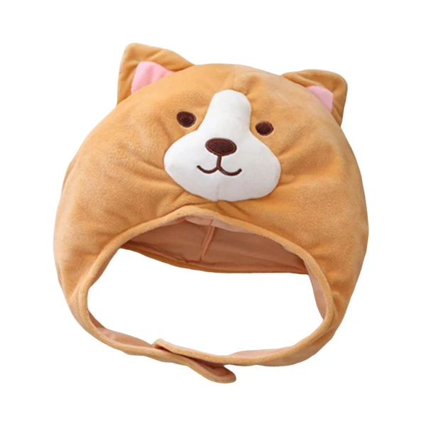 Quality Maxbell Short Plush Corgi Hat Cap Costume Cosplay Funny Novelty Winter Ski Headgear Reliable