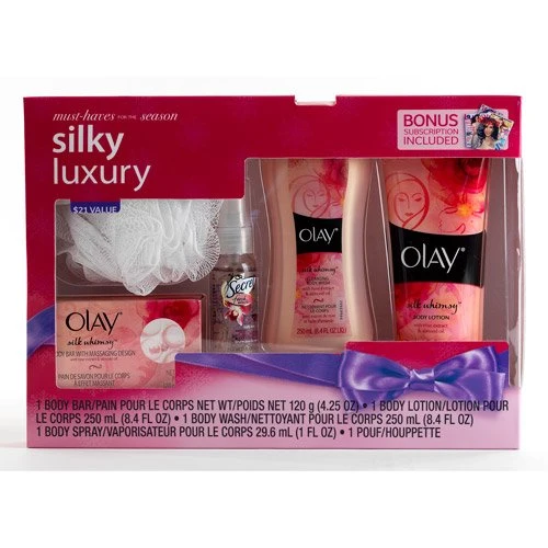 Prestigious Olay Silky Luxury Bath and Body Holiday Gift Set Innovative