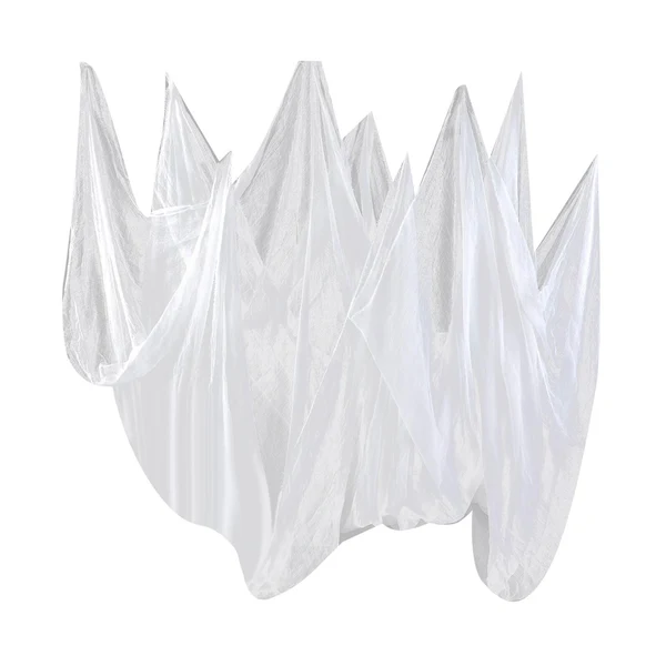Casual Maxbell Maxbell Halloween Creepy Cloth 85inchx197inch for Party Haunted House Decoration White Recyclable