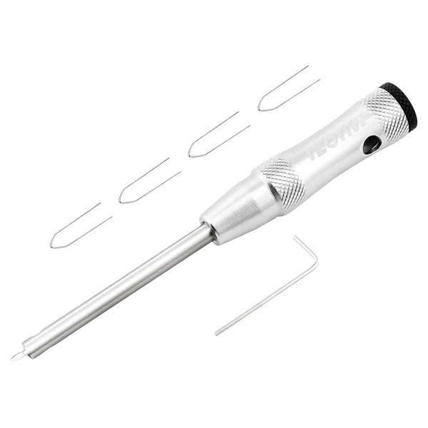 Efficient Maxbell Bike Spoke Insertion Driver Tool Non Slip for Bicycle Mountain Bike Silver Breathable