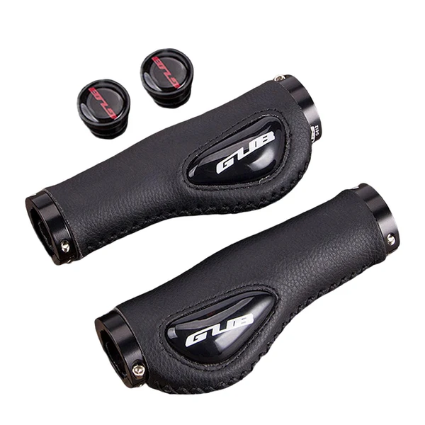 Effective Maxbell Leather Bicycle Handlebar Grips Shock Absorbing for Mountain Road Bike Outstanding