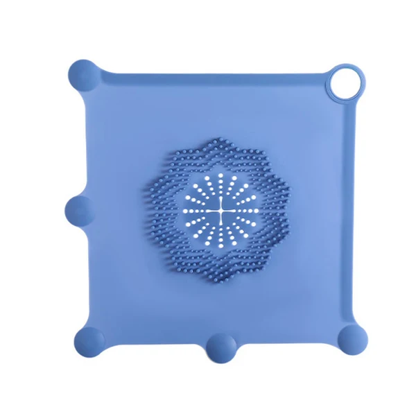 User-Friendly Maxbell Shower Drain Catcher Easy to Clean Reusable for Kitchen Bathroom Sink Blue Expertly Made