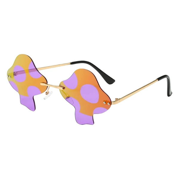 Trendy Maxbell Fashion Sunglasses Sun Glasses Sun Protection Rimless for Party Photo Props Multi Color Responsible