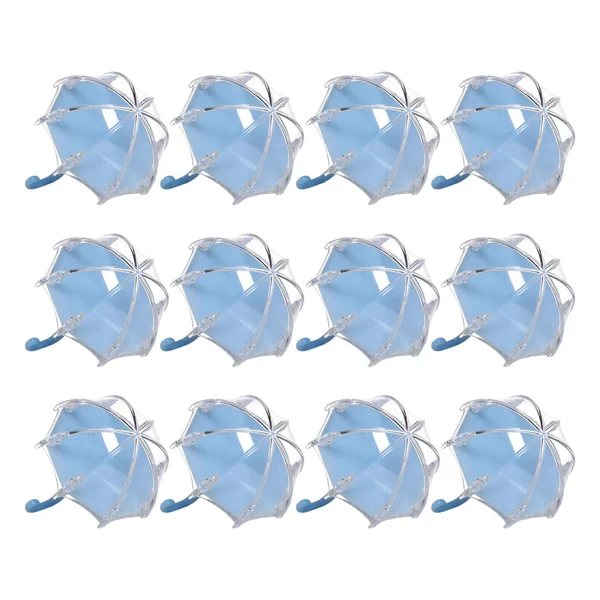 Flexible Maxbell 12 Pieces Umbrella Shape Creative Candy Boxes for Halloween Party Favors Blue Secure