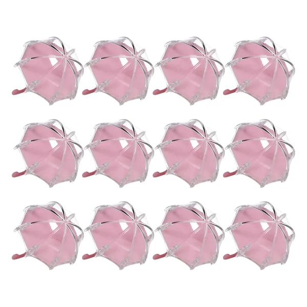 Prestigious Maxbell 12 Pieces Umbrella Shape Creative Candy Boxes for Halloween Party Favors Pink Sustainable