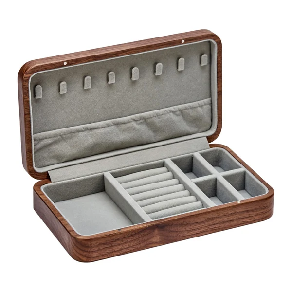 Casual Maxbell Multipurpose Walnut Jewelry Box Jewellery Trinket Box for Brooches Jewelry L Exceptional