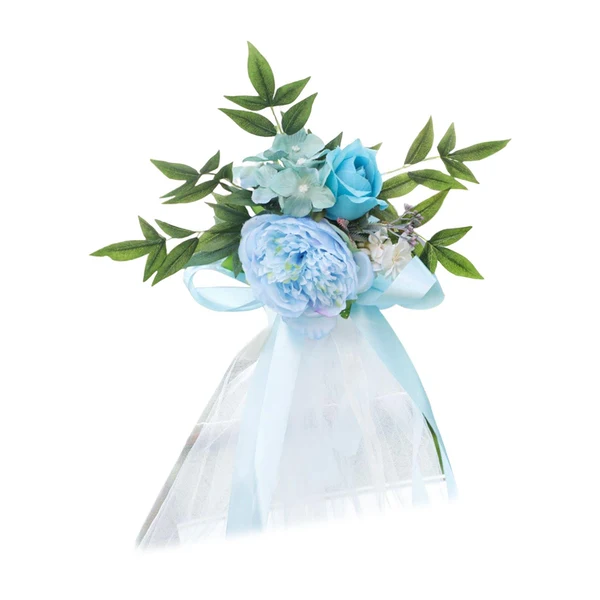 Contemporary Maxbell Wedding Chair Decoration Flower Chair Back Flowers for Banquet Consistent