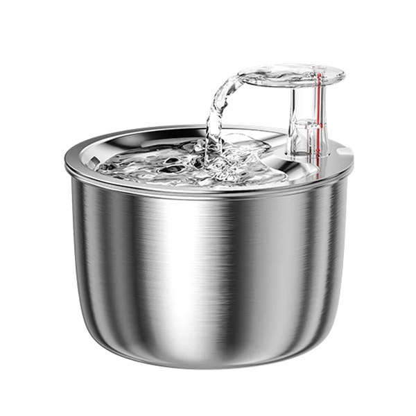 Casual Maxbell Cat Water Fountain 2L with Filter Water Feeder 304 Stainless Steel Electric Normal Modern