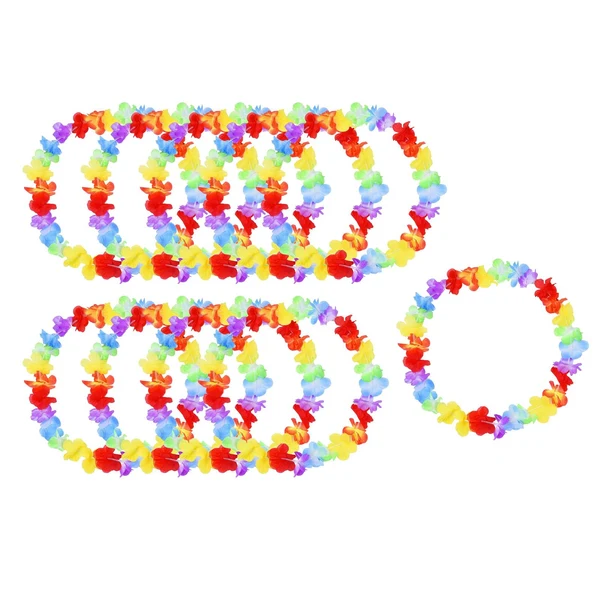 Versatile Maxbell 10x Hawaiian Leis Necklace for Event Decoration Fancy Dress Hawaii Genuine