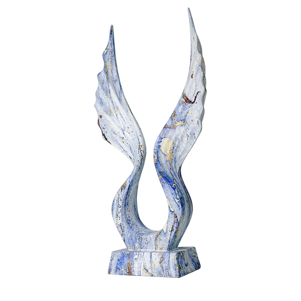 Eco-Friendly Maxbell Abstract Eagle Statue Sculpture Figurine for Living Room Bookshelf Bookcase 19cmx42cm Carefully Designed
