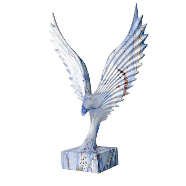 Casual Maxbell Abstract Eagle Statue Sculpture Figurine for Living Room Bookshelf Bookcase 22cmx33cm Secure