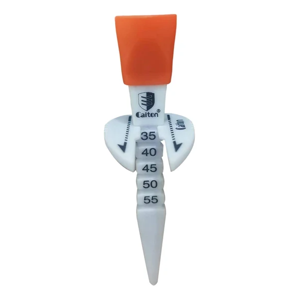 Organic Maxbell Golf Tee Ball Holder Adjustable Height for Golf Training Indoor Outdoor Orange Fine