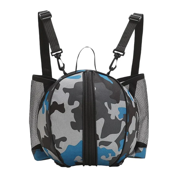 Authentic Maxbell Basketball Bag Backpack Waterproof Mesh Pockets for Football Volleyball blue Elite