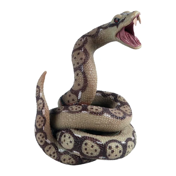 User-Friendly Maxbell istic Snake Toys Party Favor Snake Props Toys Snake Figure Brown Sustainable