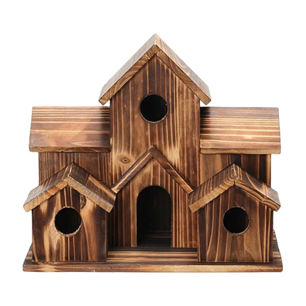 Exceptional Maxbell Wooden Birdhouses Hummingbird Nest Hanging for Courtyard Backyard Decor Specialty
