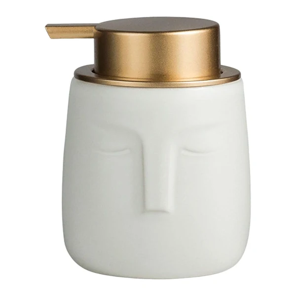 Convenient Maxbell Modern Soap Dispenser Lotion Pump Bottle Decor for Bathroom Home Countertop White Contemporary