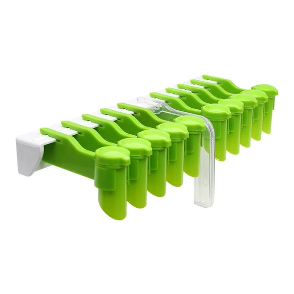 Elegant Maxbell Holder Storage Rack No Punching with Closure Clip Dispenser 10 Holes Green Elite